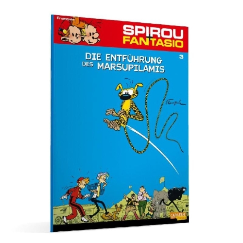 Buchcover und Innenansicht für das Buch: Les Voleurs du marsupilami