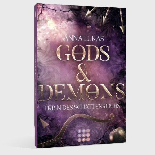 Buchcover und Innenansicht für das Buch: Gods & Demons. Erbin des Schattenreichs