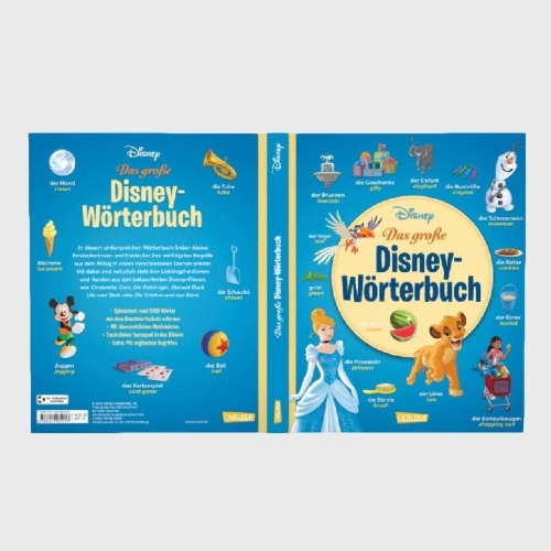 Buchcover und Innenansicht für das Buch: Disney: Das große Disney-Wörterbuch