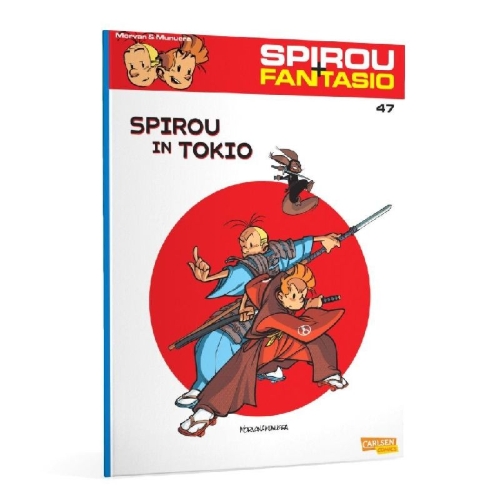 Buchcover und Innenansicht für das Buch: Spirou à Tokyo