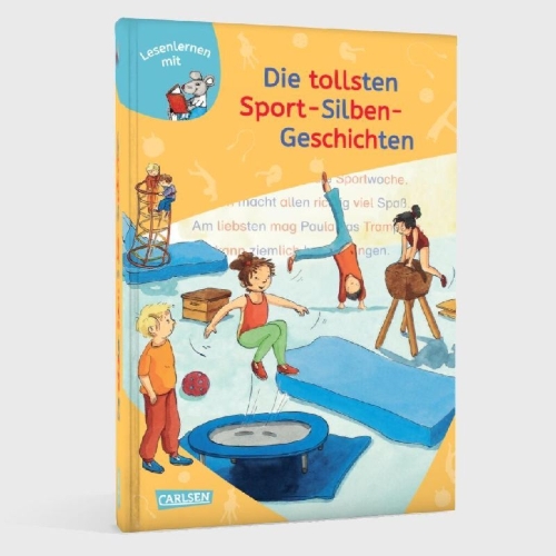 Buchcover und Innenansicht für das Buch: LESEMAUS zum Lesenlernen Sammelbände: Die tollsten Sport-Silben-Geschichten