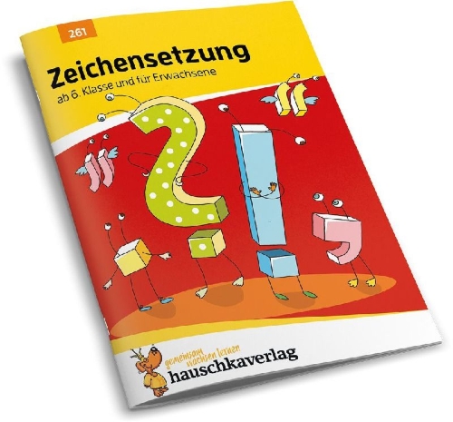 Buchcover und Innenansicht für das Buch: Zeichensetzung ab 6. Klasse und für Erwachsene