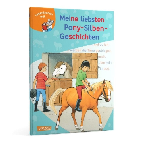 Buchcover und Innenansicht für das Buch: LESEMAUS zum Lesenlernen Sammelbände: Meine liebsten Pony-Silben-Geschichten