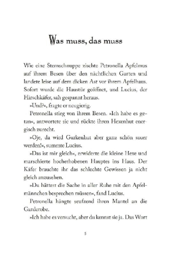 Buchcover und Innenansicht für das Buch: Petronella Apfelmus - Schnattergans und Hexenhaus (Sonderausgabe)