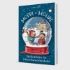 Buchcover und Innenansicht für das Buch: Moppi und Möhre - Weihnachten im Meerschweinchenhotel