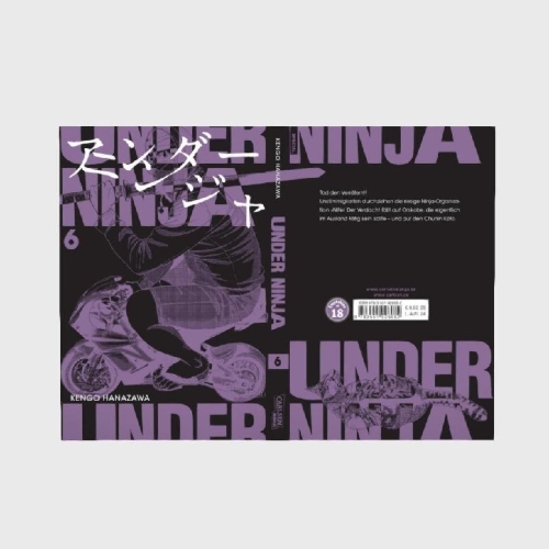 Buchcover und Innenansicht für das Buch: Under Ninja