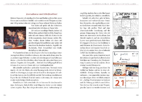 Buchcover und Innenansicht für das Buch: "und ich war nie in der Schule."