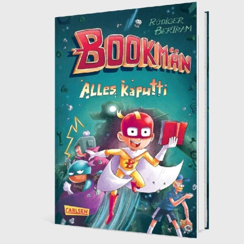 Buchcover und Innenansicht für das Buch: Bookmän: Alles kaputti