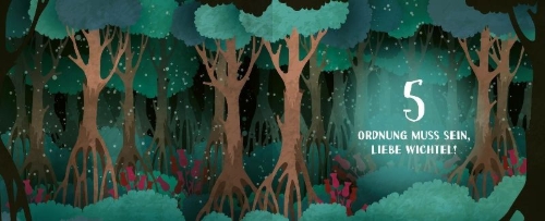Buchcover und Innenansicht für das Buch: Escape aus dem Wichtelwald