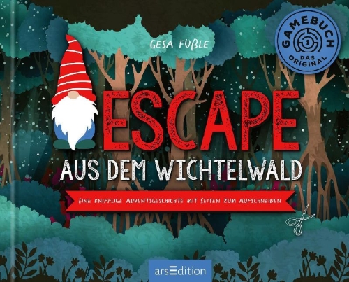 Buchcover und Innenansicht für das Buch: Escape aus dem Wichtelwald