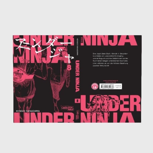 Buchcover und Innenansicht für das Buch: Under Ninja