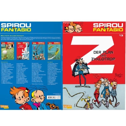 Buchcover und Innenansicht für das Buch: Z comme Zorglub