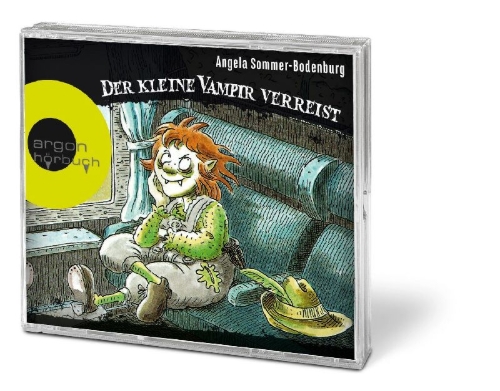 Buchcover und Innenansicht für das Buch: Der kleine Vampir verreist