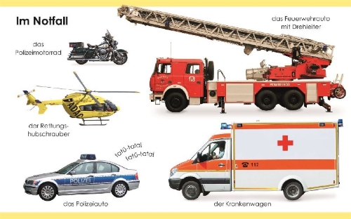 Buchcover und Innenansicht für das Buch: Erstes Lernen mini. Fahrzeuge