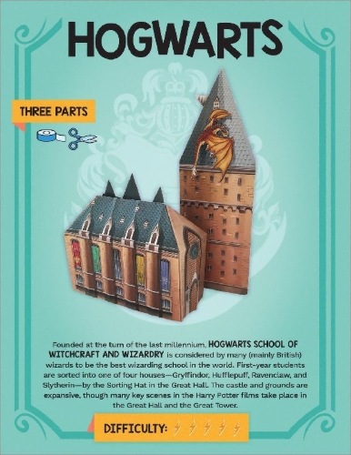 Buchcover und Innenansicht für das Buch: Harry Potter Origami: Fifteen Paper-Folding Projects Straight from the Wizarding World!