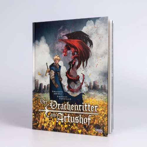 Buchcover und Innenansicht für das Buch: Le Chevalier au Dragon