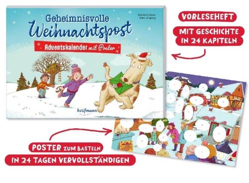 Buchcover und Innenansicht für das Buch: Geheimnisvolle Weihnachtspost