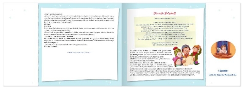 Buchcover und Innenansicht für das Buch: Geheimnisvolle Weihnachtspost