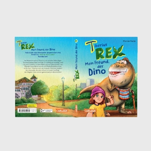 Buchcover und Innenansicht für das Buch: Tiberius Rex 1: Mein Freund, der Dino