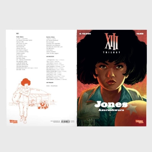 Buchcover und Innenansicht für das Buch: XIII Trilogy : Jones. Azur noir