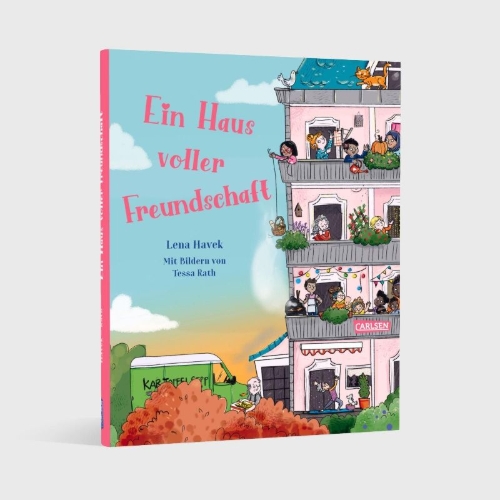 Buchcover und Innenansicht für das Buch: Ein Haus voller Freundschaft
