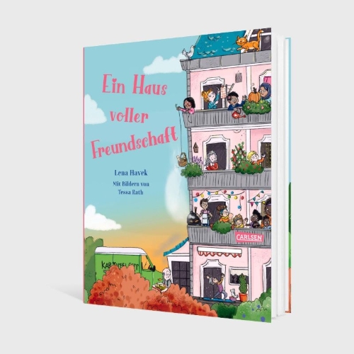 Buchcover und Innenansicht für das Buch: Ein Haus voller Freundschaft