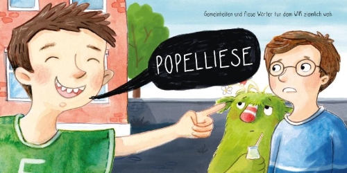 Buchcover und Innenansicht für das Buch: Das kleine WIR in der Schule