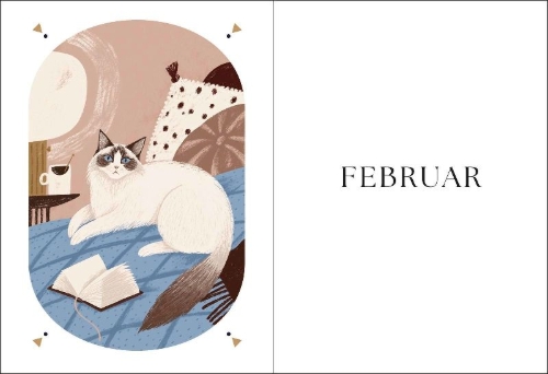 Buchcover und Innenansicht für das Buch: The Cat Year: Cats, Magic, Nature and Spells