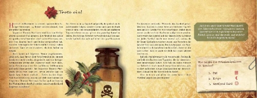 Buchcover und Innenansicht für das Buch: Mord im Herrenhaus - Ein Escape-Adventskalender für Einsteiger