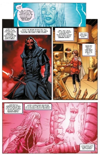 Buchcover und Innenansicht für das Buch: Star Wars: Hidden Empire #1-#5 (2023)