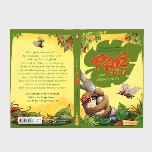 Buchcover und Innenansicht für das Buch: Ratz und Mimi: Doppelband. Enthält die Bände: Ratz und Mimi (Band 1) / Sofa in Seenot (Band 2)