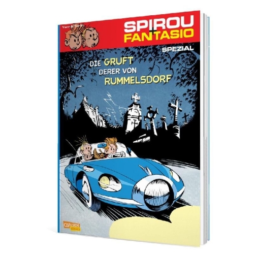 Buchcover und Innenansicht für das Buch: Spirou & Fantasio Spezial 06: Die Gruft derer von Rummelsdorf