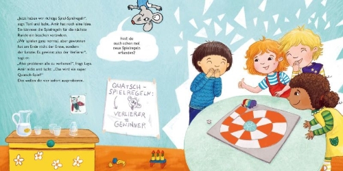 Buchcover und Innenansicht für das Buch: LESEMAUS 133: Wir können das! Gewinnen und verlieren