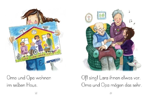 Buchcover und Innenansicht für das Buch: LESEZUG/1. Klasse: Nur Mut, Lara!