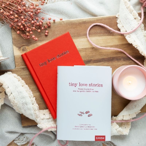 Buchcover und Innenansicht für das Buch: tiny love stories