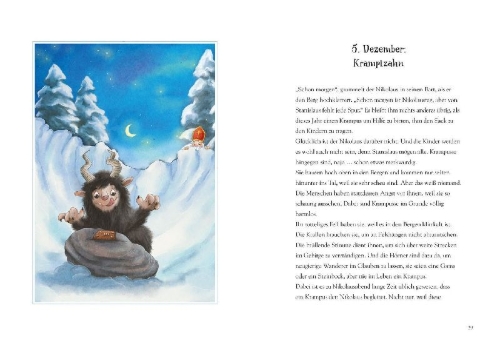 Buchcover und Innenansicht für das Buch: Bald ist Weihnachten, Stanislaus - 24 Adventabenteuer mit dem Christkindpony