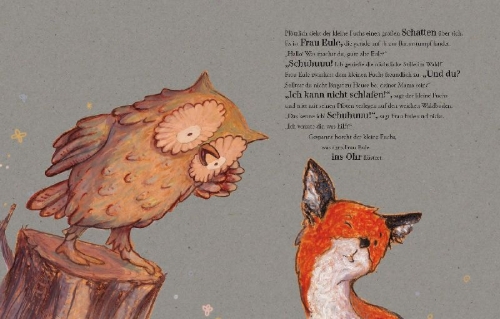 Buchcover und Innenansicht für das Buch: Träum was Schönes, kleiner Fuchs!