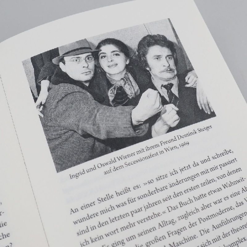 Buchcover und Innenansicht für das Buch: Ingrid Wiener und die Kunst der Befreiung