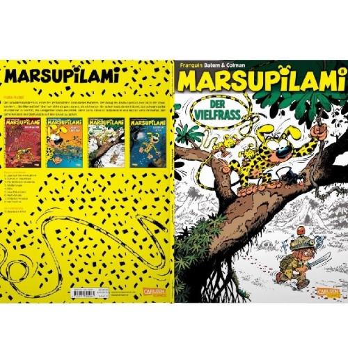 Buchcover und Innenansicht für das Buch: Marsupilami 23 - Croc vert
