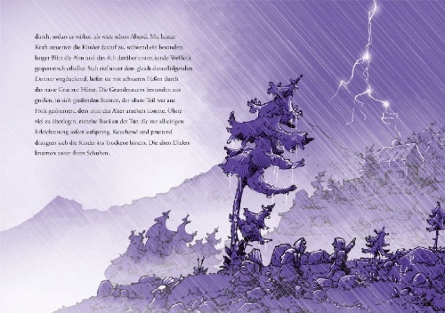 Buchcover und Innenansicht für das Buch: Die sagenhaften Abenteuer des Bastian Zekoff - Der schwarze Hund