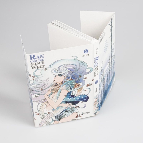 Buchcover und Innenansicht für das Buch: RAN TO HAIIRO NO SEKAI