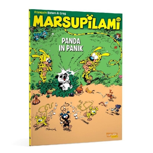 Buchcover und Innenansicht für das Buch: Marsupilami 2: Le bébé du bout du monde