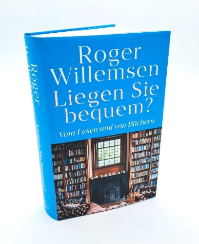 Buchcover und Innenansicht für das Buch: Liegen Sie bequem? Vom Lesen und von Büchern