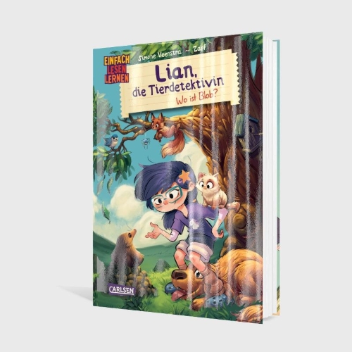Buchcover und Innenansicht für das Buch: Lian, die Tierdetektivin 2: Wo ist Blob?