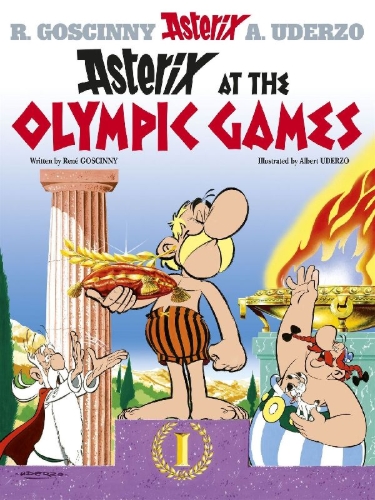 Buchcover und Innenansicht für das Buch: Asterix aux Jeux Olympique / Titel der deutschen Ausgabe: Asterix bei den olympischen Spielen