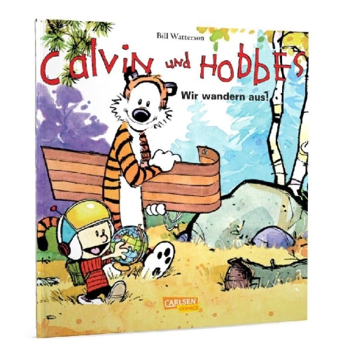 Buchcover und Innenansicht für das Buch: Calvin & Hobbes 03 - Wir wandern aus!
