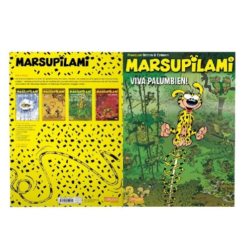 Buchcover und Innenansicht für das Buch: Marsupilami 20 - Viva Palombia!