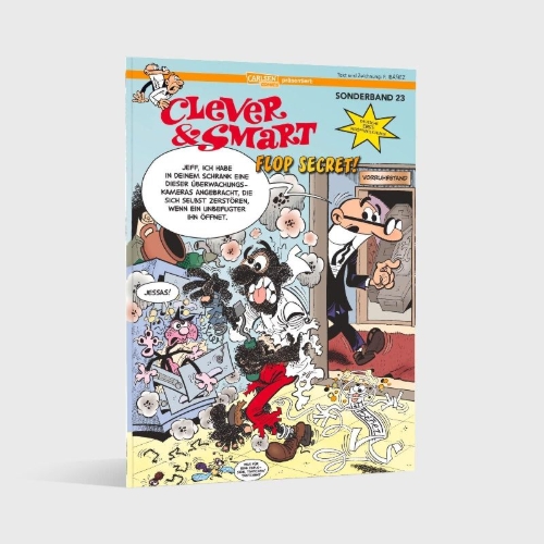 Buchcover und Innenansicht für das Buch: Mortadelo y Filemón. ¡Espías!