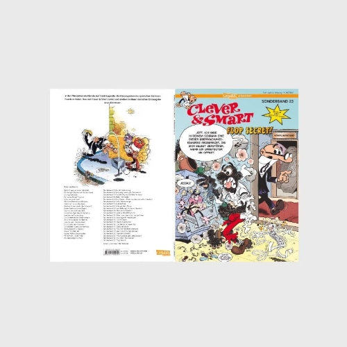 Buchcover und Innenansicht für das Buch: Mortadelo y Filemón. ¡Espías!