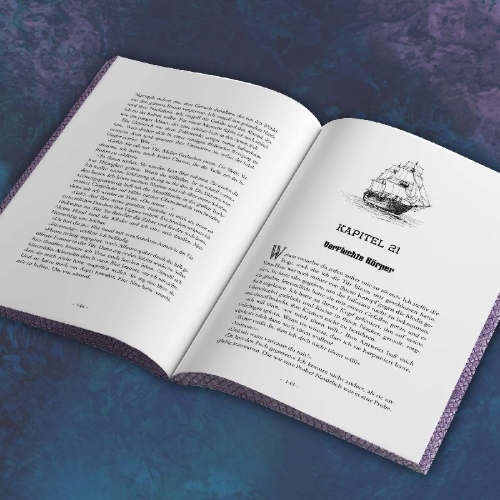 Buchcover und Innenansicht für das Buch: Oceanburn | Im Griff der Jäger